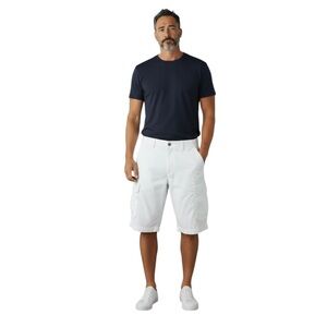 New Sun River White Cotton Cargo Shorts Mens size 32 NWOT Casual Summer Utility
